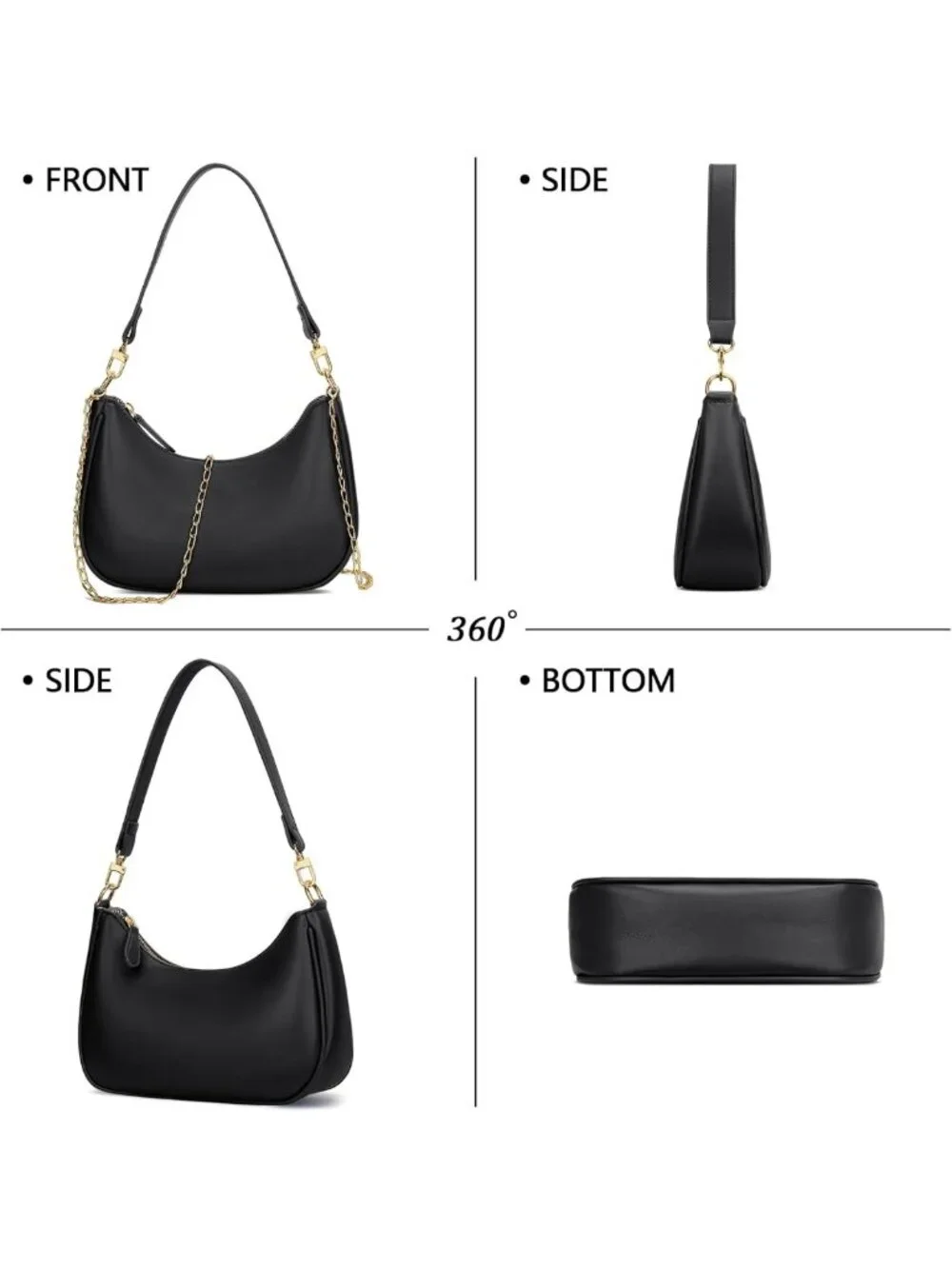 Cute Hobo Shoulder Bag for Women | Retro Underarm Tote Handbag & Clutch